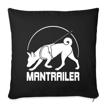 Basenji MANTRAILER Chiens de recherche Chiens Wilsigns - Housse de coussin décorative 45 x 45 cm - noir - Devant