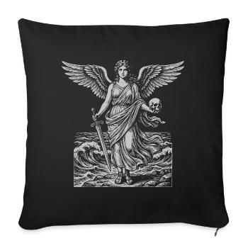 Engelwächter des Meeres - Sofakissenbezug 45 x 45 cm - Schwarz - Vorne