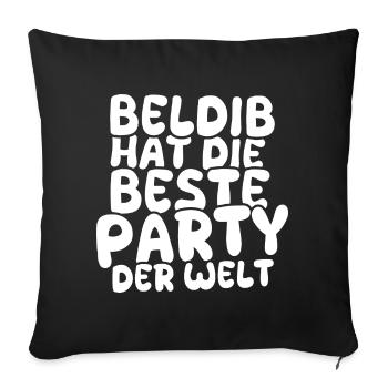 Feiern Beldib - Sofakissenbezug 45 x 45 cm - Schwarz - Vorne