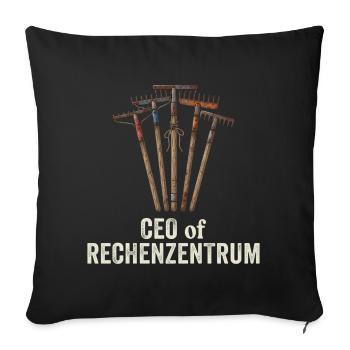 Leiter Vom Rechenzentrum Gartenarbeit Gärtner - Sofakissenbezug 45 x 45 cm - Schwarz - Vorne