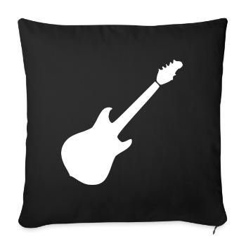 Guitar Music Gift Musician - Sofa pillowcase 17,3'' x 17,3'' (45 x 45 cm) - black - Front
