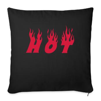 hot - Sofa pillowcase 17,3'' x 17,3'' (45 x 45 cm) - black - Front