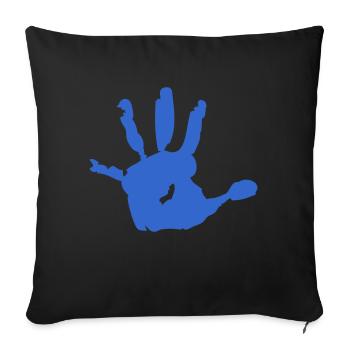 kids_hand - Housse de coussin décorative 45 x 45 cm - noir - Devant