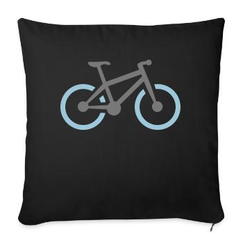 Mountainbike MTB 2C - 2F - Sofakissenbezug 45 x 45 cm - Schwarz - Vorne