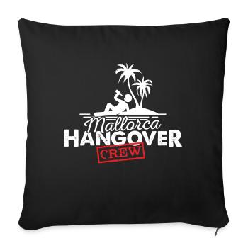 Mallorca Hangover Crew Malle - Sofakissenbezug 45 x 45 cm - Schwarz - Vorne