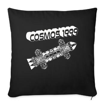 cosmos1999 wite - Housse de coussin décorative 45 x 45 cm - noir - Devant