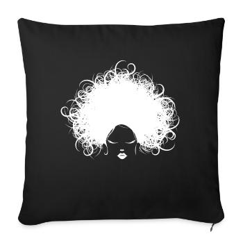 Barbier Barbier - Housse de coussin décorative 45 x 45 cm - noir - Devant