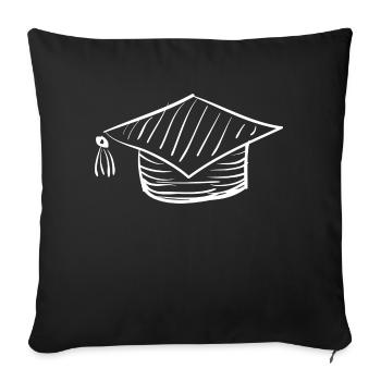 Étudiant diplômé étudiant cadeau - Housse de coussin décorative 45 x 45 cm - noir - Devant