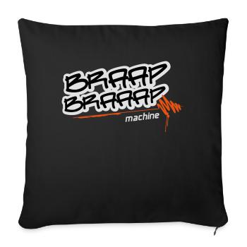 Braap braaap machine - Sofakissenbezug 45 x 45 cm - Schwarz - Vorne