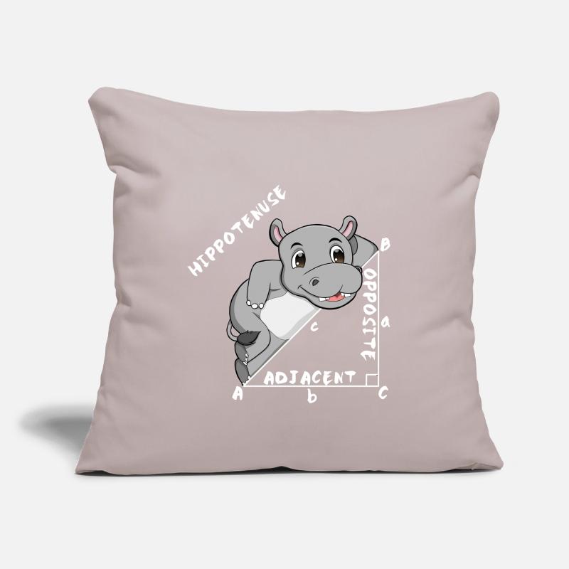 Hippotenuse Cool Fun Shirt Pythagore Math Lovers Housse de coussin décorative 45 x 45 cm