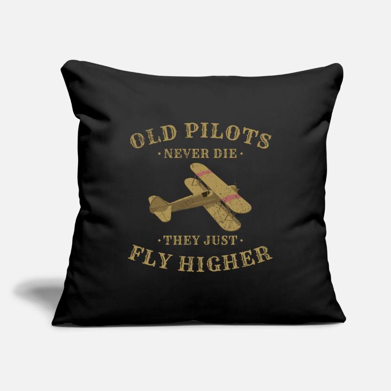 Pilot Flugzeug Geschenkidee Sofakissenbezug 45 x 45 cm