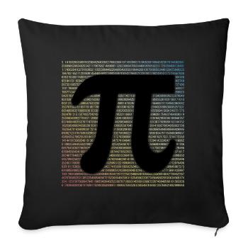Pi Day Shirt Math Geek Gift - Sofa pillowcase 17,3'' x 17,3'' (45 x 45 cm) - black - Front