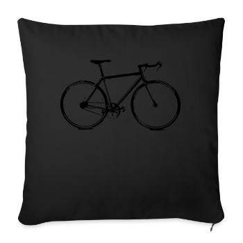 vélo - Housse de coussin décorative 45 x 45 cm - noir - Devant