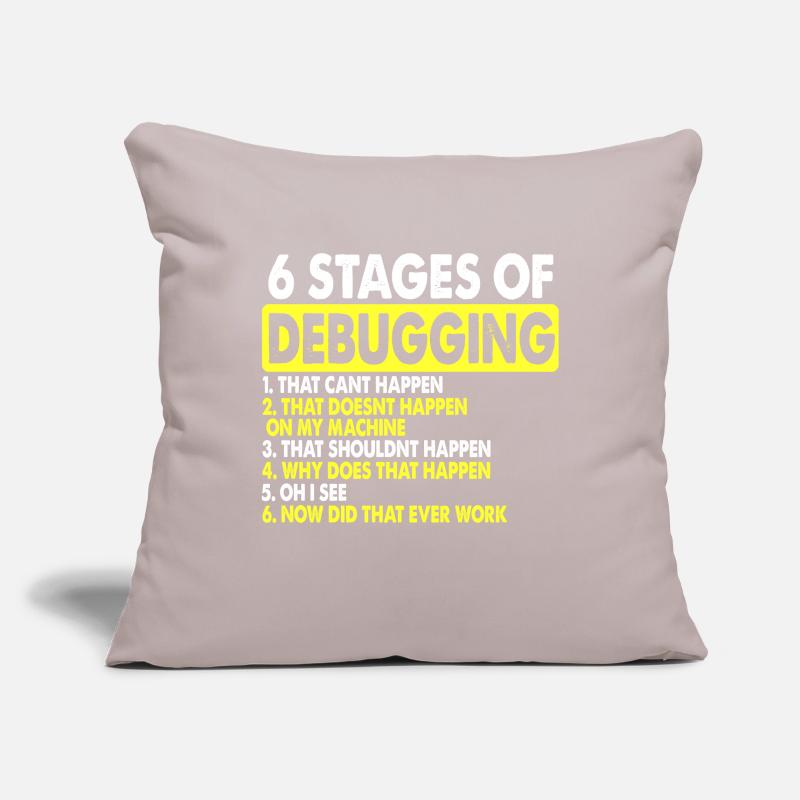 Debugging computer science Sofa pillowcase 17,3'' x 17,3'' (45 x 45 cm)