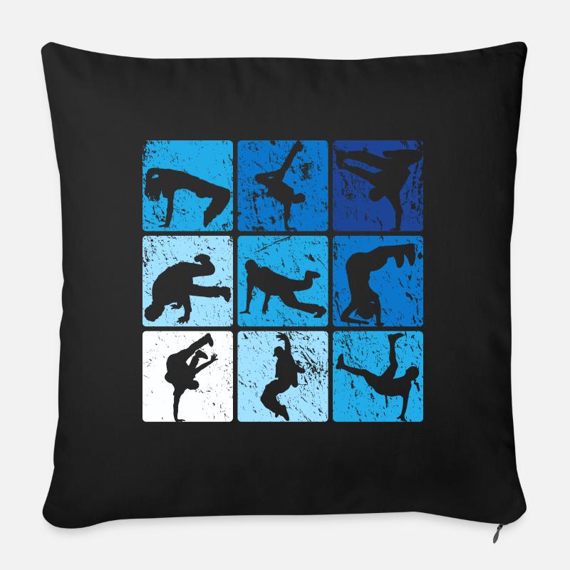 Breakdance - Sofakissenbezug 45 x 45 cm - Schwarz
