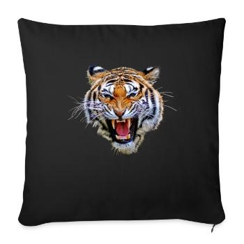 tigre tg835 - Housse de coussin décorative 45 x 45 cm - noir - Devant