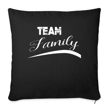 noir drôle citation idée cadeau déclaration d'amour humour - Housse de coussin décorative 45 x 45 cm - noir - Devant