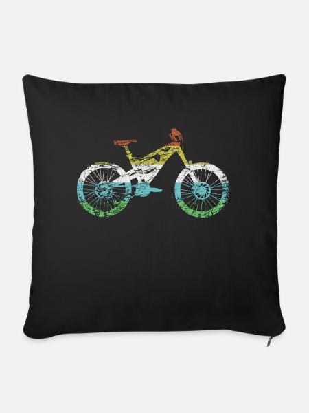 mountainbike - Sofakissenbezug 45 x 45 cm - Schwarz