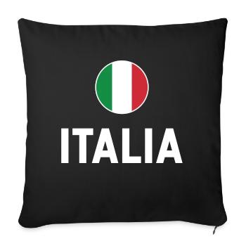 Italia 2020 Italy Football Team 2021 - Sofa pillowcase 17,3'' x 17,3'' (45 x 45 cm) - black - Front