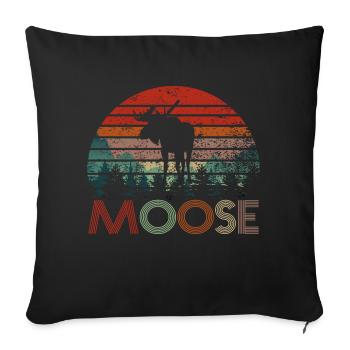 ORIGNAL VINTAGE - Housse de coussin décorative 45 x 45 cm - noir - Devant
