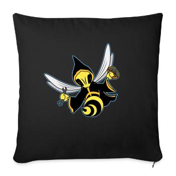 MingaWeps - Sofakissenbezug 45 x 45 cm - Schwarz - Vorne