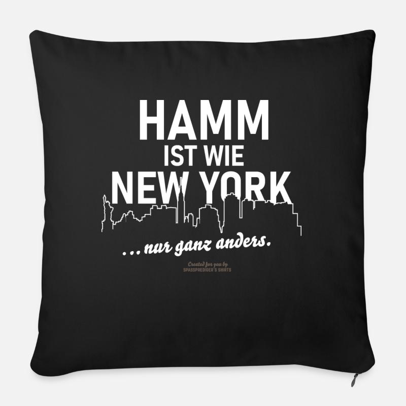Hamm - Sofakissenbezug 45 x 45 cm - Schwarz