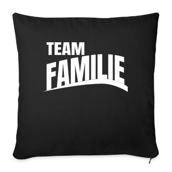 adopté oncle relationship ritter famille - Housse de coussin décorative 45 x 45 cm - noir - Devant