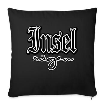 island rügen coast holiday baltic sea sailing boat beach - Sofa pillowcase 17,3'' x 17,3'' (45 x 45 cm) - black - Front