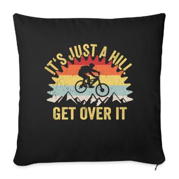 VTT VTT VTT Descente - Housse de coussin décorative 45 x 45 cm - noir - Devant
