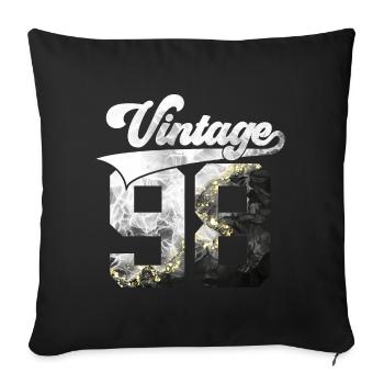 28E ANNIVERSAIRE MILLÉSIME 1998 - Housse de coussin décorative 45 x 45 cm - noir - Devant