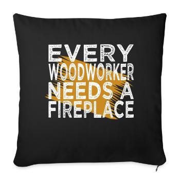 statement gift joke aaron carpenter tshirts tree - Sofa pillowcase 17,3'' x 17,3'' (45 x 45 cm) - black - Front