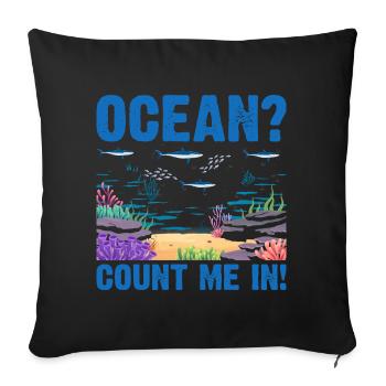 Ocean Zooologist Marine Biologist Marine Marine Biology - Sofa pillowcase 17,3'' x 17,3'' (45 x 45 cm) - black - Front