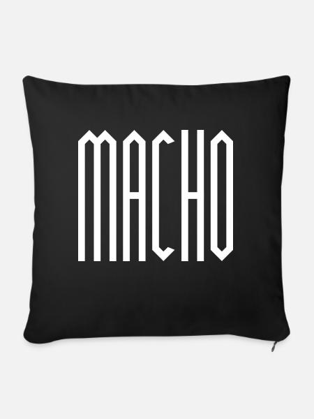 MACHO - Sofakissenbezug 45 x 45 cm - Schwarz