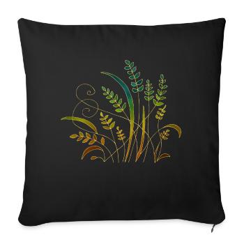 Liste - Sofakissenbezug 45 x 45 cm - Schwarz - Vorne