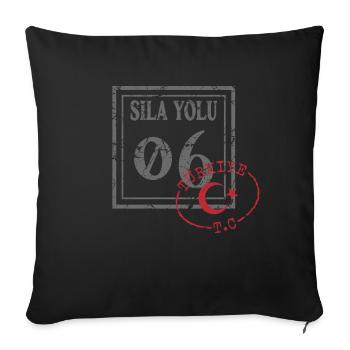 Ankara - Sofa pillowcase 17,3'' x 17,3'' (45 x 45 cm) - black - Front