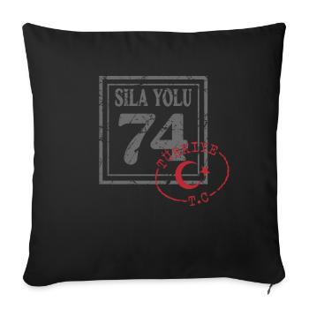 Bartın - Sofa pillowcase 17,3'' x 17,3'' (45 x 45 cm) - black - Front