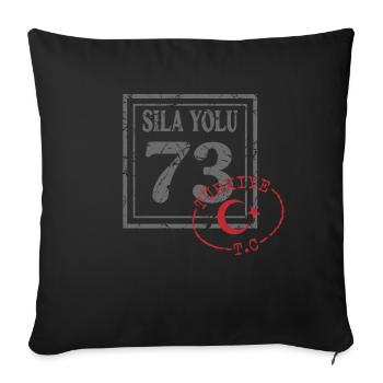 Şırnak - Sofa pillowcase 17,3'' x 17,3'' (45 x 45 cm) - black - Front
