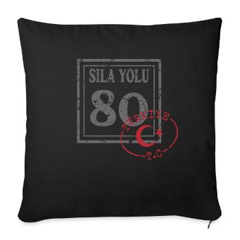 Osmaniye - Housse de coussin décorative 45 x 45 cm - noir - Devant