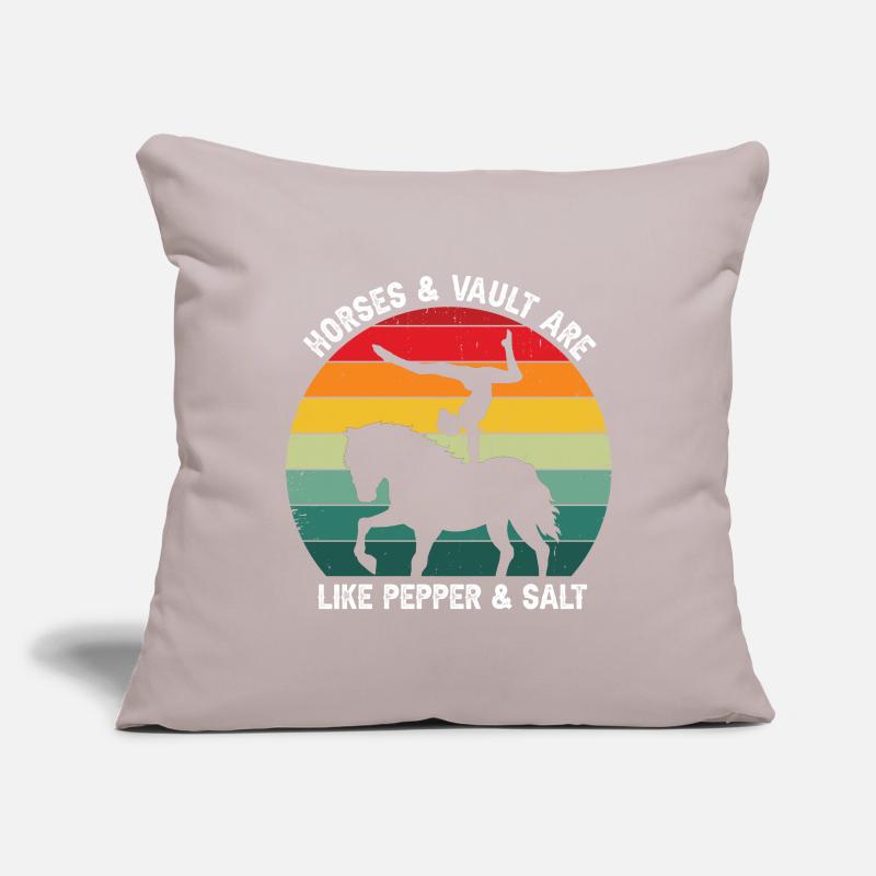 Conception de voûte et conception de chevaux de voûte Housse de coussin décorative 45 x 45 cm