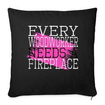 bingo hall tshirts john carpenter arboriculture - Sofa pillowcase 17,3'' x 17,3'' (45 x 45 cm) - black - Front