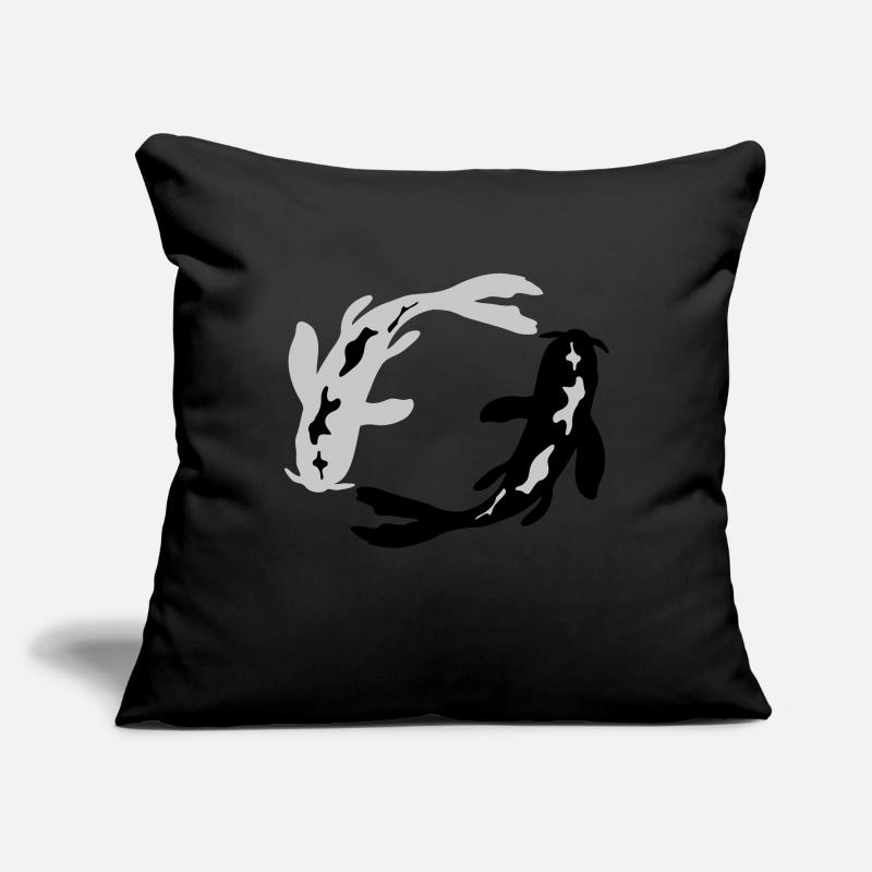 Conception koi du comté de Nishikigoi Housse de coussin décorative 45 x 45 cm
