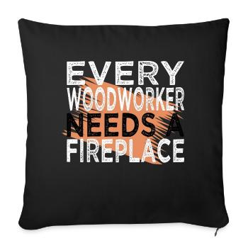 birthday present idea john carpenter tshirts - Sofa pillowcase 17,3'' x 17,3'' (45 x 45 cm) - black - Front