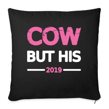Zig Couple 2019 Woman Design Motif Grunge Vector - Sofa pillowcase 17,3'' x 17,3'' (45 x 45 cm) - black - Front