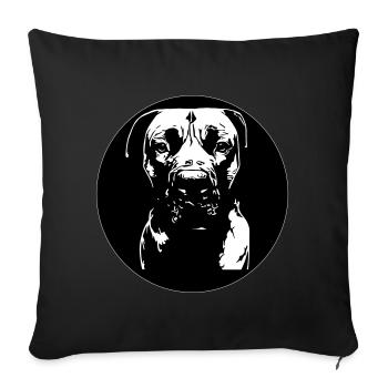 Boerboel - Sofakissenbezug 45 x 45 cm - Schwarz - Vorne