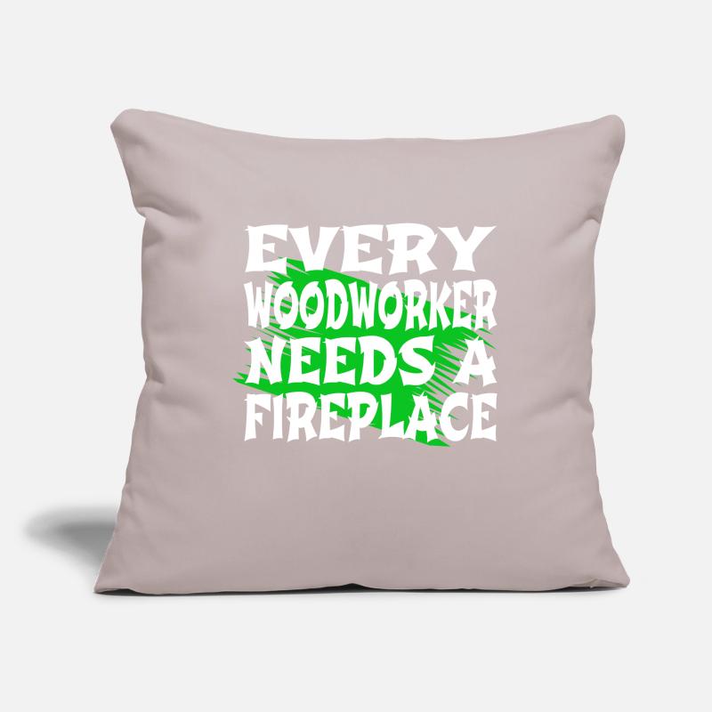 carpentry carpenter quotes tshirts forest work Sofa pillowcase 17,3'' x 17,3'' (45 x 45 cm)