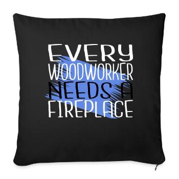 present gift idea lumberman - Sofakissenbezug 45 x 45 cm - Schwarz - Vorne