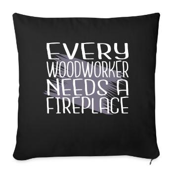 bingo hall tshirts carpenter quotes tshirts - Sofa pillowcase 17,3'' x 17,3'' (45 x 45 cm) - black - Front