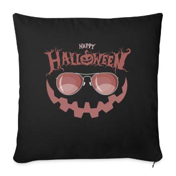 Joyeux Halloween Citrouille Garçons Filles Chemise Enfants - Housse de coussin décorative 45 x 45 cm - noir - Devant