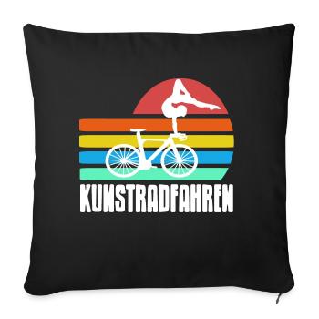 Retro ART CYCLING Awesome Art Cycler Designs - Sofa pillowcase 17,3'' x 17,3'' (45 x 45 cm) - black - Front