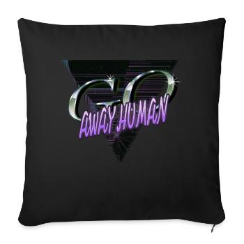 gros chat d’affaires tshirts drôle avacato noir - Housse de coussin décorative 45 x 45 cm - noir - Devant